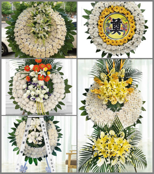 山东青岛即墨市环秀街道孙家官庄村花圈速递
